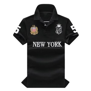 เสื้อโปโลผู้ชายแบบมีประสิทธิภาพสูง ปักลาย แขนสั้น ผ้าฝ้ายปิเก้ สำหรับผู้ชาย ใส่สบายๆ ในฤดูร้อน - Product Image 1