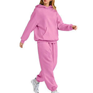 Chándal de algodón personalizado para mujer, diseño a medida, servicio OEM, el mejor material, chándal básico para mujer - Product Image 5