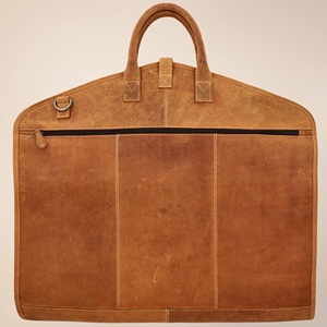 OEM Factory Genuine Leather Heavy Duty Classic Protection Casual Suit Carrier Bulk Garment Bag Luxury Travel Dress Cover Sleeve - Product Image 2