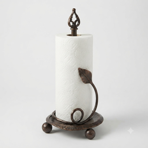Modern Metal Standing Tissue <b>paper</b> Holder Free Standing Design For <b>Kitchen</b> Tabletop Use Handmade <b>Paper</b> Towel Holder - Product Image 5