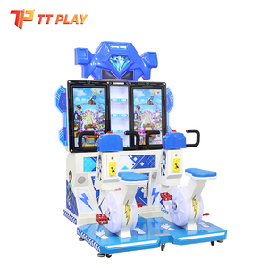 Máquina de Juego Arcade de Bicicleta para 2 Jugadores, Simulador de Ciclismo con Monedas, Pantalla HD, Atracción Infantil para Parques de Diversiones Interiores - Product Image 1