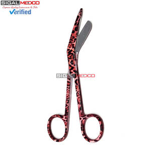 Ciseaux à pansements Lister pour infirmières, médecins et techniciens médicaux, manuels, 5,5 pouces (14 cm), en acier inoxydable de qualité supérieure, certifiés CE, chirurgicaux - Product Image 2