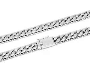 Solid 925 <b>Silver</b> Plated Figaro Chain Necklace Zinc Alloy Unisex Hiphop Style Daily Wear Fashion Jewelry - Product Image 2