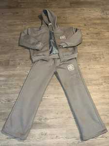 Nouveau design de survêtement bicolore pour hommes, jogger à capuche avec logo personnalisé, ensemble 2 pièces pour hommes, survêtement à blocs de couleurs - Product Image 3