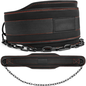 Bodybuilding Weightlifting Dip <b>Belt</b> for Pull Up <b>Weighted</b> Training Gym Equipment with Steel Chain and Comfortable Waist Support - Product Image 4