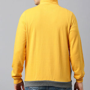 เสื้อสเวตเชิ้ตผู้ชายคุณภาพพรีเมียม ไซส์ใหญ่ คอซิปครึ่งตัว ผ้าฝ้ายฟลีซ 100% เป็นมิตรต่อสิ่งแวดล้อม เหมาะสำหรับฤดูหนาว สีพื้น - Product Image 4