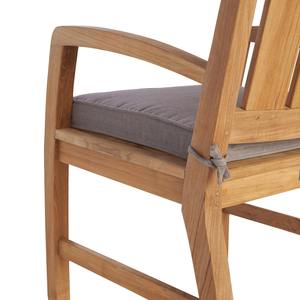 Sillón de Madera de Teca Maciza con Asiento Acolchado – Silla de Comedor Moderna de Madera para Restaurante, Cafetería, Muebles de Patio - Product Image 5