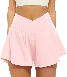 Jupe de tennis mini plissée décontractée pour femme enceinte, taille naturelle, 100 % coton, séchage rapide, coupe trapèze, pour le sport et le quotidien - Product Image 1