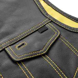 Chaleco de Cuero Transpirable para Motociclismo, Chaleco Casual de Invierno para Hombre, Chaleco Impermeable con Cierre Frontal para Motocicleta - Product Image 3