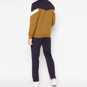 Mens Premium Color Block <b>Hooded</b> Tracksuit Full Sleeve <b>Zip</b> Hoodie Casual Sportswear Set Autumn Collection Made in Pakistan - Product Image 3