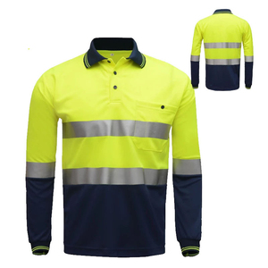 Camisa de Trabajo de Poliéster de Alta Calidad con Diseño de Águila Voladora 2026, Camisa Polo de Seguridad de Manga Larga de Alta Visibilidad con Cinta Reflectante Cosida - Product Image 2