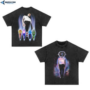 Camisetas Personalizadas para Hombre al por Mayor, Mezcla de Poliéster/Algodón, Corte Holgado, Cuello Redondo, Manga Corta, Impresión Serigráfica, Estilo Casual - Product Image 6