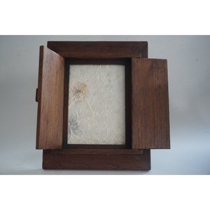 Handmade Rustic Wooden Square Photo <b>Frame</b> Tabletop Horizontal Natural Wood Finish - Product Image 5