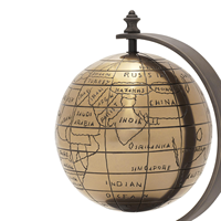 Base para Globo Terráqueo de Latón, Hecha a Mano, Duradera, de Alta Calidad, Moderna, con Temática Artística Antigua/Vintage, Educativa, Personalizable en Tamaño