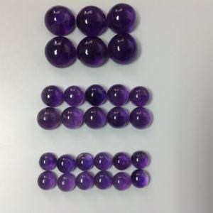 Piedras de amatista natural ovaladas, piedras preciosas sueltas de cabujón, venta al por mayor - Product Image 2