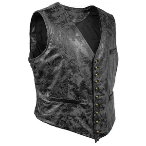 Nouveau Gilet en Cuir Véritable de Vache 2026 pour Homme, Veste sans Manches Épaisse de Motard, Gilet de Motard en Cuir Multi-Poches - Product Image 4
