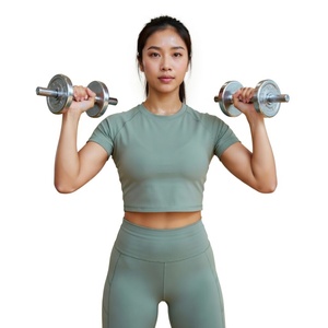 Shorts de sport et soutien-gorge de sport respirants pour femmes, fitness, yoga, 80% nylon, 20% élasthanne - Product Image 2