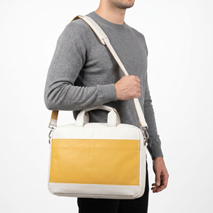 Men's Leather Laptop Briefcase with Zipper Men Leather Laptop <b>Bag</b> with Multiple Storage Pockets OEM Leather Laptop Zipper <b>Bags</b> - Product Image 1