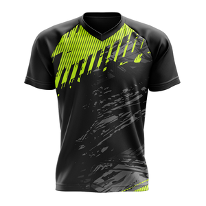 T-shirt décontracté d'été pour homme, col en V, en tissu tricoté respirant, grande taille, manches courtes 2026 - Product Image 1