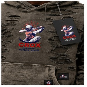 เสื้อฮู้ดดี้ผู้ชายคุณภาพสูง สไตล์วินเทจ สตรีทแวร์ลำลอง ทรงโอเวอร์ไซส์ เนื้อผ้านุ่ม สวมใส่สบาย เหมาะสำหรับแฟชั่นประจำวัน - Product Image 2