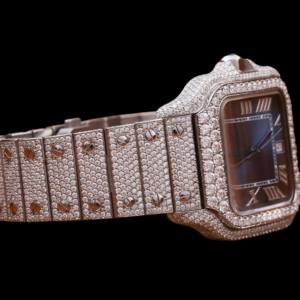 Reloj de Lujo para Hombre con Diamantes Moissanite en Oro Blanco, Estilo Hip Hop Original, VVS, con Certificado de Autenticidad, Moderno y Elegante - Product Image 3