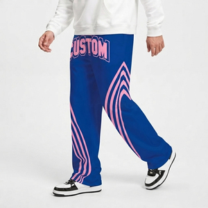 Pantalones Deportivos de Pierna Ancha para Hombre, Personalizados por el Fabricante, Ligeros, Casuales, de Poliéster, con Estampado de Rayas, Cintura Media, Corte Recto - Product Image 5