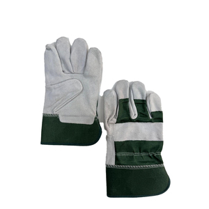 <b>Long</b> Cuff Genuine Leather Safety <b>Gloves</b> | Anti-Vibration Heat Resistant Industrial Work <b>Gloves</b> | OEM Wholesale Pakistan - Product Image 4