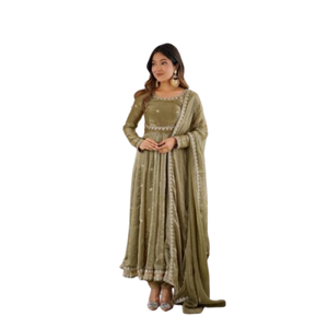 <b>PRESENTED</b> OUR NEW GOWN PAIR WITH REAL MODLING FOR THIS WEDDING SEASON - Product Image 1