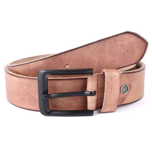 Ceinture en cuir de vachette réglable, écologique, imperméable, avec boucle carrée en alliage massif, style vintage, tendance et décontractée, personnalisable, en promotion - Product Image 3