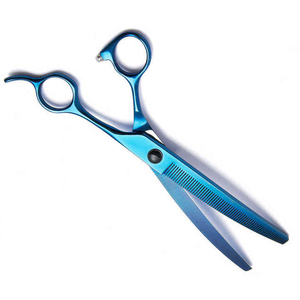 High Quality Customized Stainless Steel Pet Grooming Curved Thinner Thinning Shears - Product Image 5