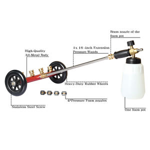 Arandela potente debajo del coche con cañón de espuma - Product Image 2