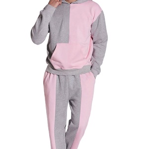 Ensemble de survêtement pour hommes en molleton de coton, sweat à capuche et pantalon de jogging, fermeture éclair intégrale, vêtements de sport personnalisés, vente en gros - Product Image 1