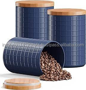 Tarros de almacenamiento de té y café de azúcar de hierro de Metal de alta venta 2024, bote hecho a mano para cocina de restaurante de Hotel en casa - Product Image 2