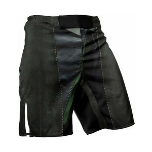 Pantalones Cortos de MMA Force 2 Win F2W-MMAS-001 al por Mayor OEM, Lisos, Deportivos, Elásticos, de Poliéster y Spandex, Transpirables y de Secado Rápido - Product Image 2