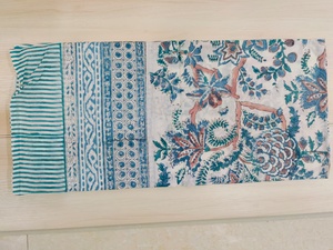 Jaipur Soft Cotton Hand Made Block Printed Cotton Wooden Block Printed Women Beach Pareos Longs <b>Sarongs</b> Beach Cover Indian Scar - Product Image 3