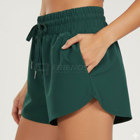 Shorts Deportivos para Mujer, Ligeros, Tejido Elástico, Secado Rápido, Ajuste Cómodo, Transpirables, para Entrenamiento, Running, Yoga