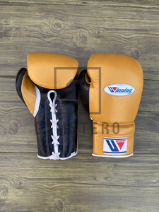 Gants de boxe professionnels personnalisables en cuir de 10 oz, ensemble d'entraînement d'arts martiaux et de fitness, à lacets réglables - Product Image 3