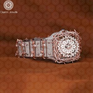 ชาร์ม_จิวเวลส์สร้อยข้อมือคริสตัลสีโรสโกลด์สุดหรู เครื่องประดับแฟชั่นสำหรับผู้หญิง สร้อยข้อมือประดับอัญมณีคุณภาพสูง - Product Image 3