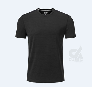 T-shirt Ringer Homme Grande Taille Respirant et Léger, Coupe Classique, Col Rond, Motif Logo Uni sur le Devant, Coton, Vente Chaude 2026 - Product Image 1