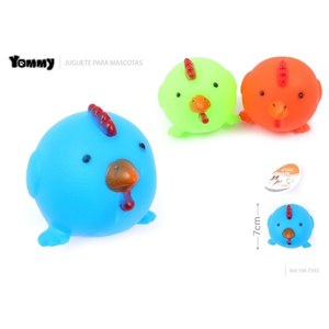 Juguete con Cabeza de Gallo Yommy de 7 cm, Juguete Interactivo para Mascotas, para Perros y Gatos - Product Image 1