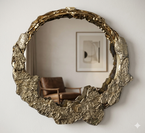 <b>Round</b> Rustic Metal <b>Wall</b> <b>Mirror</b> Handmade Decorative Frame - Product Image 6
