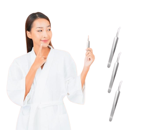 Outils de soin de beauté : Pince à épiler pour l'acné, l'élimination des points noirs et des boutons, et pince à épiler pour extensions de cils - Product Image 3