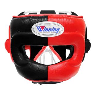 ชุดอุปกรณ์นวมชกมวยแบบปรับแต่งได้ รุ่น Pro Winning สีแดงดำ ขนาด 12oz 14oz 16oz พร้อมเชือกผูกและสายรัด นวมคิกบ็อกซิ่ง หนังแท้ - Product Image 5