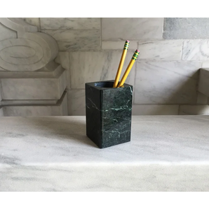 Wholesale Handmade <b>White</b> Marble <b>Pen</b> Holder/Stand Custom logo Standard quality Natural Marble <b>Pen</b> Holder - Product Image 4