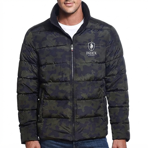 Chaqueta Acolchada de Camuflaje para Hombre Index Apparel, Cortavientos con Cierre de Cremallera, Relleno Grueso de Poliéster, Cuello Alto Informal para Invierno - Product Image 1