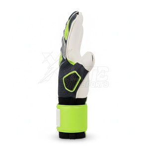 Gants de football d'entraînement personnalisés avec design de gardien de but, paume en latex antidérapante, dos en mesh et fermeture de poignet réglable pour l'extérieur - Product Image 5