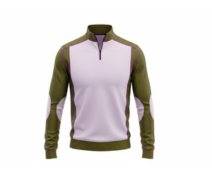 Long Sleeve Quarter Zip <b>Jacket</b> – Athletic Fitness Outerwear for <b>Men</b> Women Youth Sportswear Quick Dry Team <b>Pullover</b> - Product Image 2