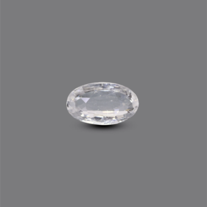 Loose Green Amethyst Oval Cut Gemstone-4.15 Carat Premium White Zircon for Fine Jewelry - Product Image 1