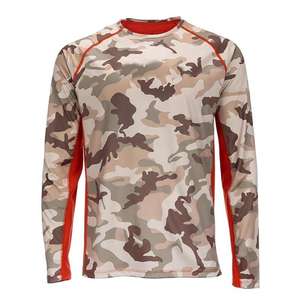 Chemises de pêche en jersey à col rond, design camouflage, protection solaire UPF50+, 100% polyester et élasthanne, sublimation - Product Image 3