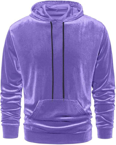 Chándal de terciopelo personalizado al por mayor para hombre, corte ajustado, liso - Product Image 3
